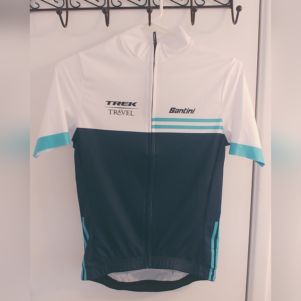 Santini Trek Travel Cycling Jersey Top, Size Small.